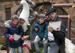 Evento de Olentzero y Mari Domingi en Vitoria de La Fundación San Prudencio