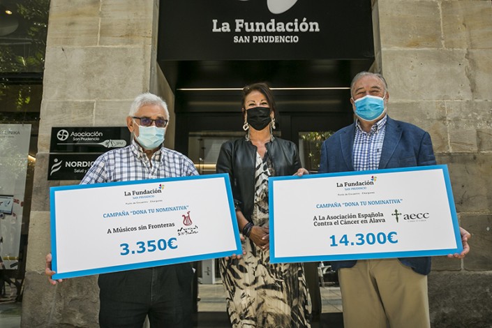 La Fundación San Prudencio-ko Nominativa solidarioen dohaintzak