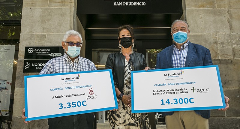 La Fundación San Prudencio-ko Nominativa solidarioen dohaintzak